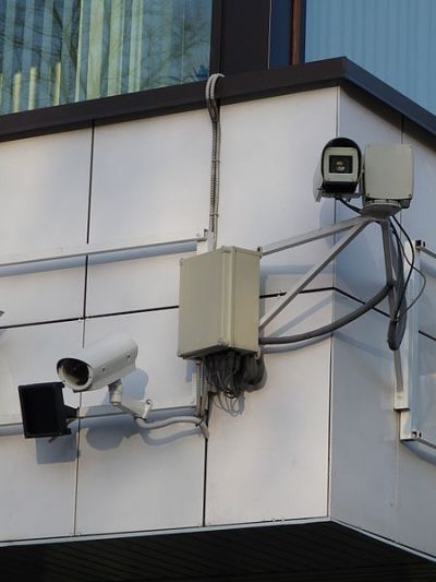 Security cameras, fot by Dmitry G, public domain