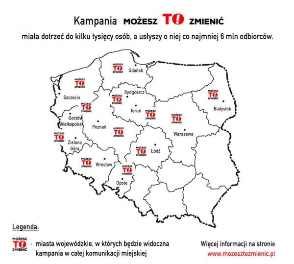 zasięg kampanii społecznej Możesz to zmienić